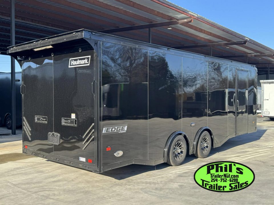 New Haulmark 8.5X24 RACE TRAILER FULL ESCAPE DOOR WITH REMOVABLE FENDER TORSION SPREAD AXLES Car / Racing Trailer ENCLOSED CAR HAULER