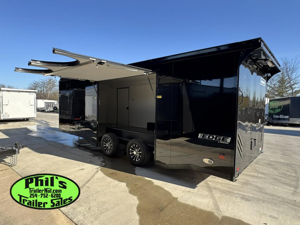 New Haulmark 8.5X24 RACE TRAILER FULL ESCAPE DOOR WITH REMOVABLE FENDER TORSION SPREAD AXLES Car / Racing Trailer ENCLOSED CAR HAULER