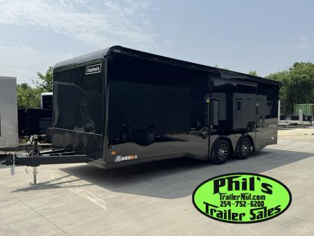 New Haulmark 8.5X24 RACE TRAILER FULL ESCAPE DOOR WITH REMOVABLE FENDER TORSION SPREAD AXLES Car / Racing Trailer ENCLOSED CAR HAULER