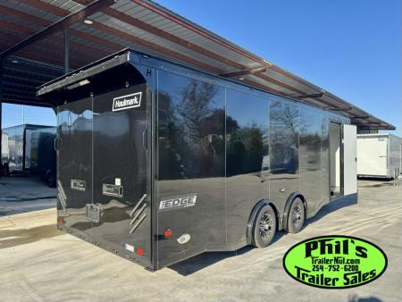 New Haulmark 8.5X24 RACE TRAILER FULL ESCAPE DOOR WITH REMOVABLE FENDER TORSION SPREAD AXLES Car / Racing Trailer ENCLOSED CAR HAULER