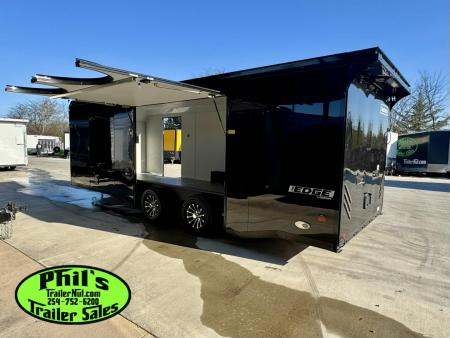 New Haulmark 8.5X24 RACE TRAILER FULL ESCAPE DOOR WITH REMOVABLE FENDER TORSION SPREAD AXLES Car / Racing Trailer ENCLOSED CAR HAULER