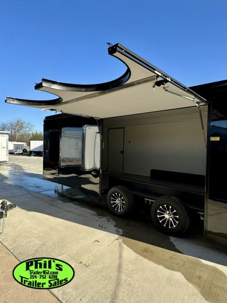New Haulmark 8.5X24 RACE TRAILER FULL ESCAPE DOOR WITH REMOVABLE FENDER TORSION SPREAD AXLES Car / Racing Trailer ENCLOSED CAR HAULER