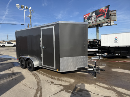 New 2026 Stallion Manufacturing LLC SM 7X14 Cargo / Enclosed Trailer
