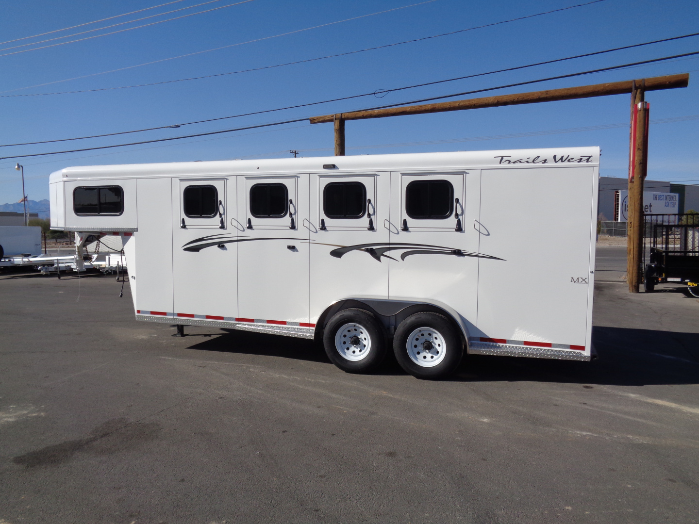 New 2026 Trails West ADVENTURE MX GN 4H Horse Trailer