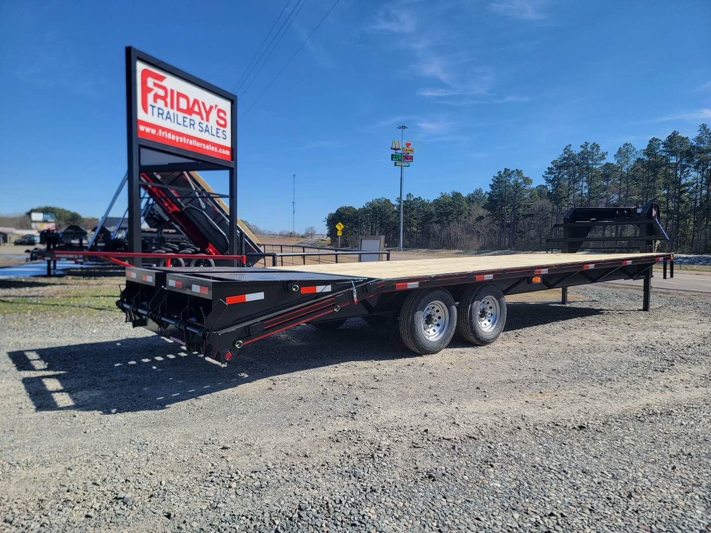 New 2026 Double A 28' X 102" Deckover Gooseneck w/ Mega Ramps Equipment Trailer