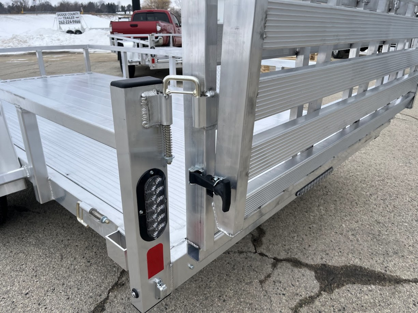 New 2026 Black Rhino Aluminum LSS612A 6'x12' w/ Bi-Fold Gate (ATV / UTV / Side by Side / Golf Cart / Motorcycle) Utility Trailer