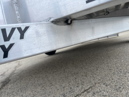 New 2026 Black Rhino Aluminum LSS612A 6'x12' w/ Bi-Fold Gate (ATV / UTV / Side by Side / Golf Cart / Motorcycle) Utility Trailer