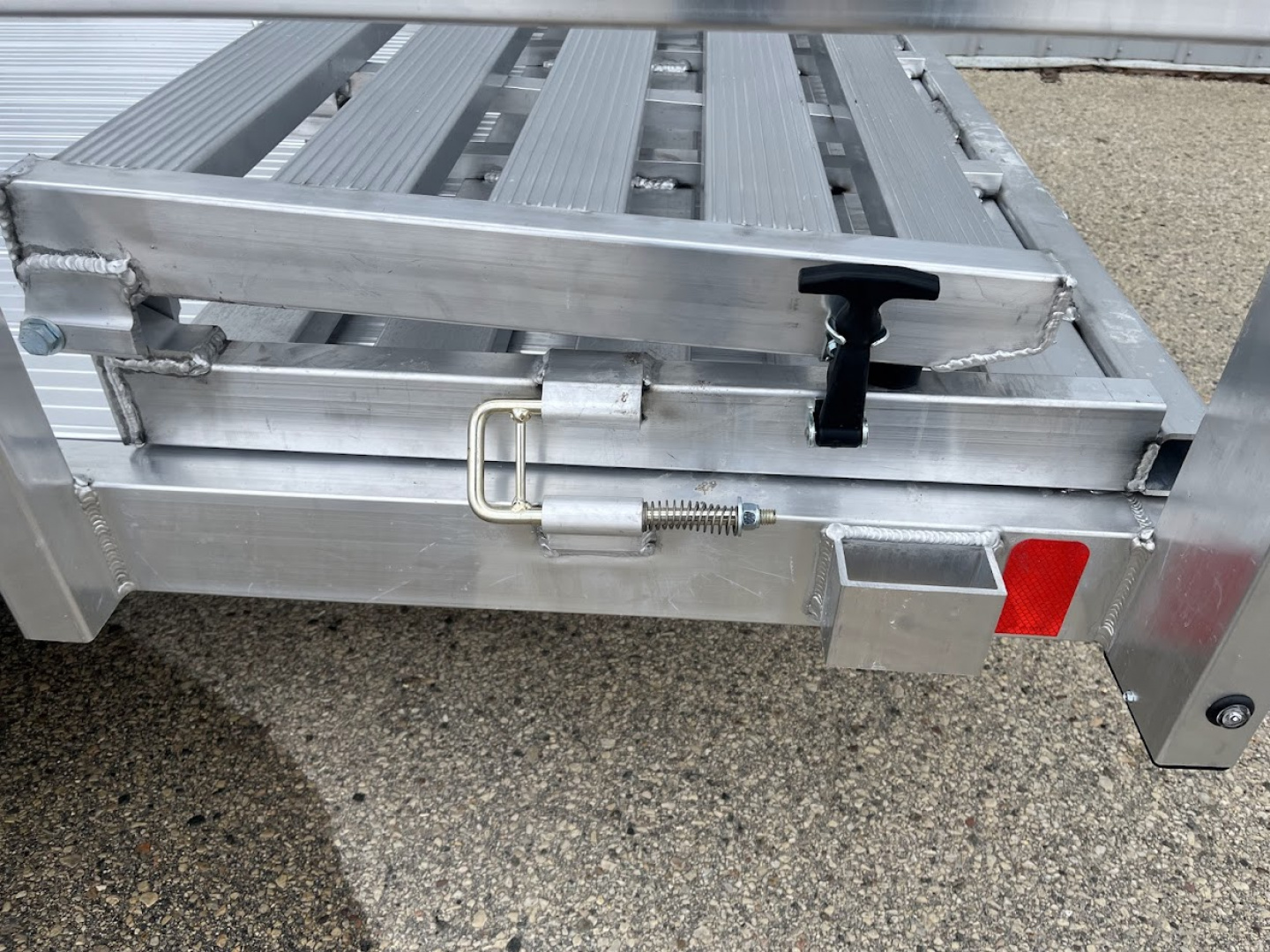 New 2026 Black Rhino Aluminum LSS612A 6'x12' w/ Bi-Fold Gate (ATV / UTV / Side by Side / Golf Cart / Motorcycle) Utility Trailer