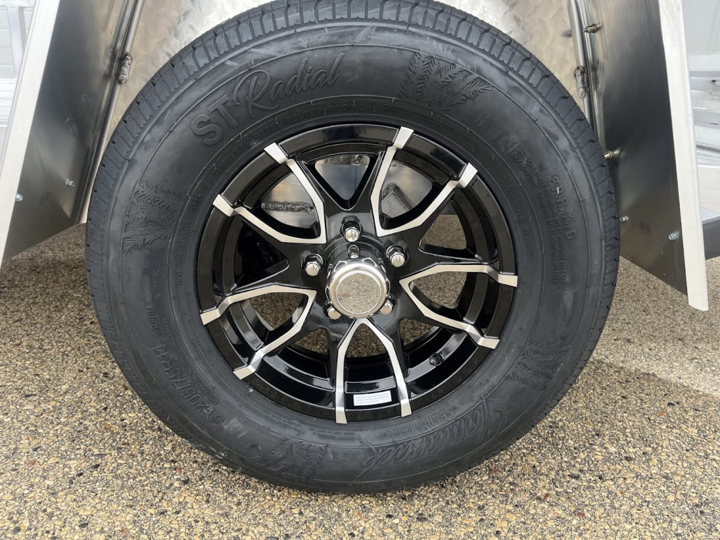 New 2026 Black Rhino Aluminum LSS612A 6'x12' w/ Bi-Fold Gate (ATV / UTV / Side by Side / Golf Cart / Motorcycle) Utility Trailer