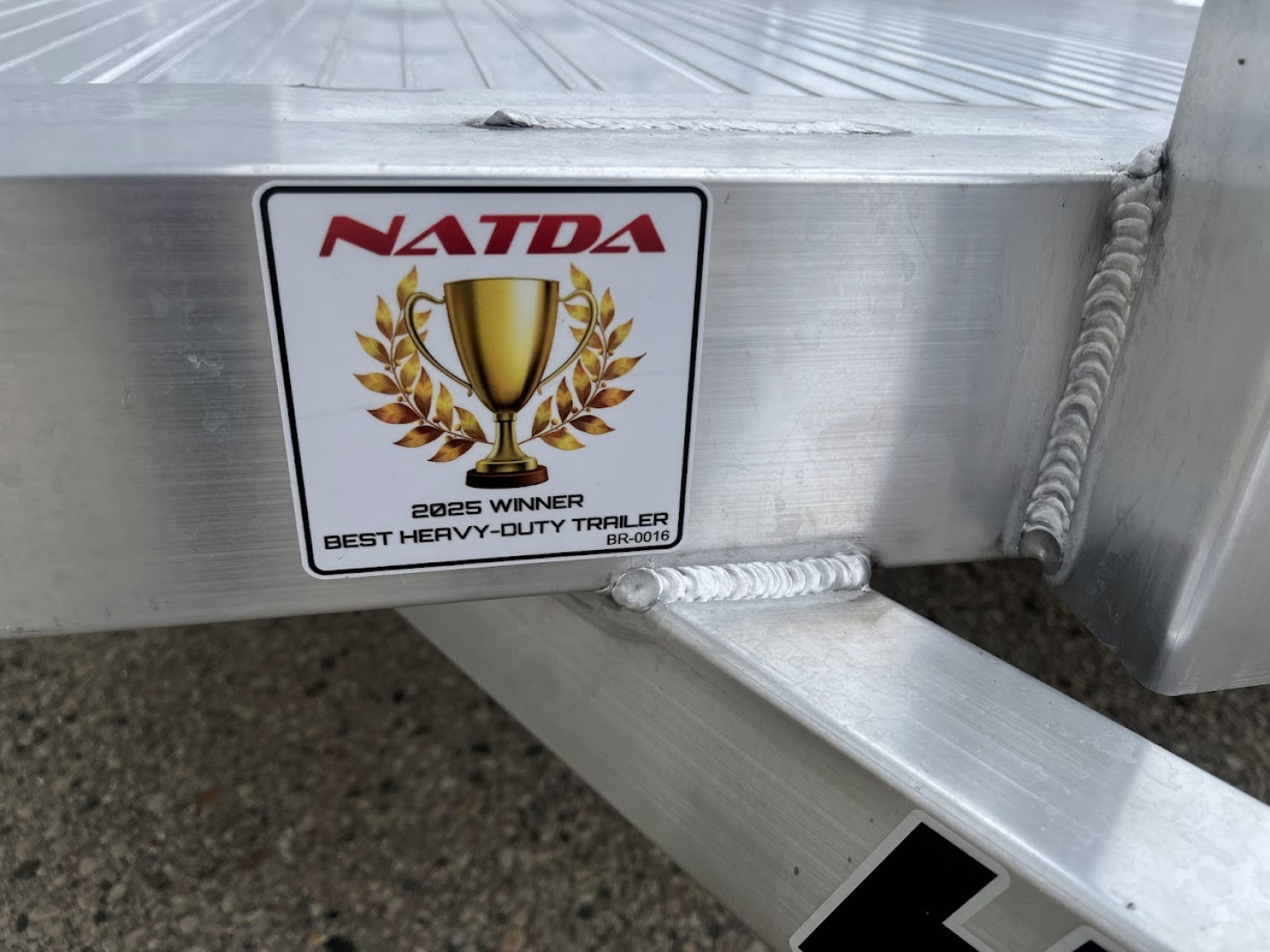 New 2026 Black Rhino Aluminum LSS612A 6'x12' w/ Bi-Fold Gate (ATV / UTV / Side by Side / Golf Cart / Motorcycle) Utility Trailer