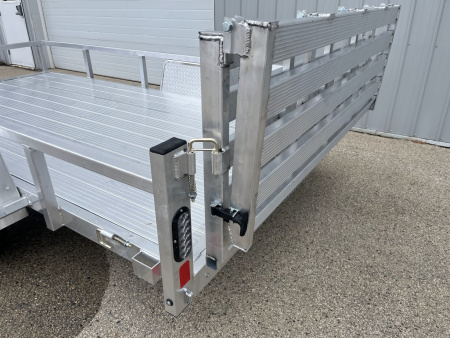 New 2026 Black Rhino Aluminum LSS612A 6'x12' w/ Bi-Fold Gate (ATV / UTV / Side by Side / Golf Cart / Motorcycle) Utility Trailer