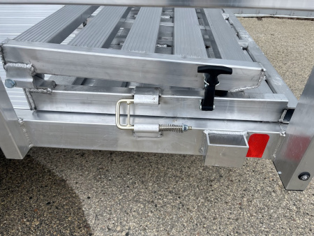 New 2026 Black Rhino Aluminum LSS612A 6'x12' w/ Bi-Fold Gate (ATV / UTV / Side by Side / Golf Cart / Motorcycle) Utility Trailer