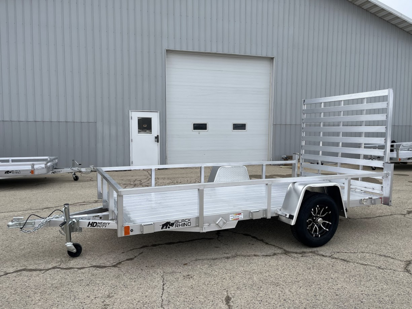 New 2026 Black Rhino Aluminum 6'x12' LSS612A (ATV / UTV / Side by Side / Golf Cart / Motorcycle) Utility Trailer