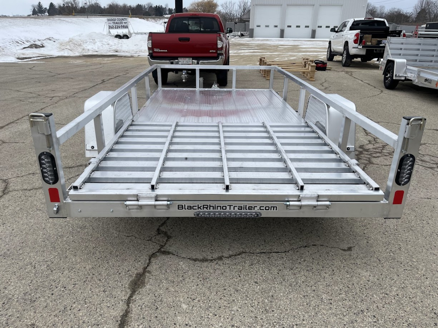 New 2026 Black Rhino Aluminum 6'x12' LSS612A (ATV / UTV / Side by Side / Golf Cart / Motorcycle) Utility Trailer