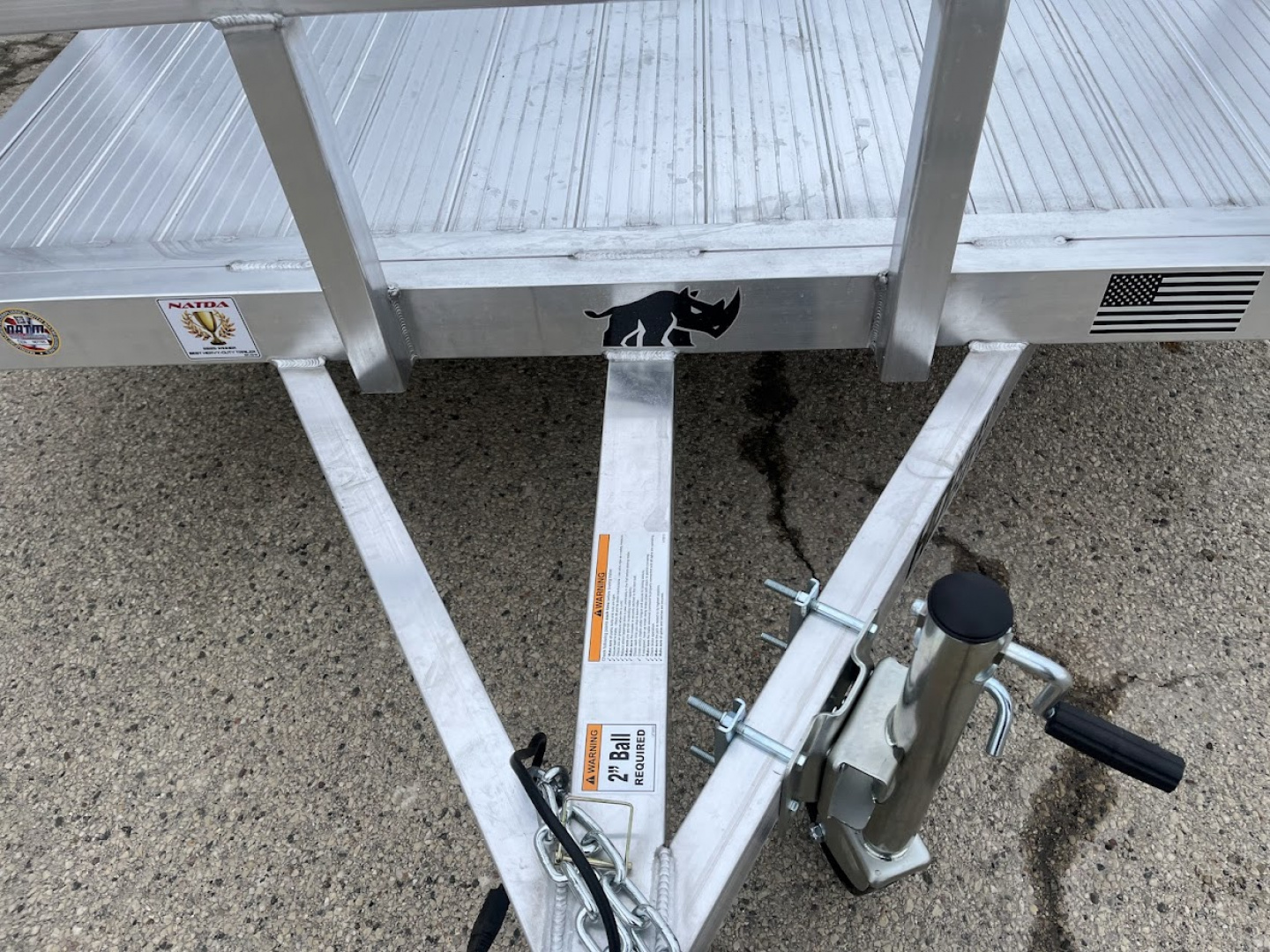 New 2026 Black Rhino Aluminum 6'x12' LSS612A (ATV / UTV / Side by Side / Golf Cart / Motorcycle) Utility Trailer