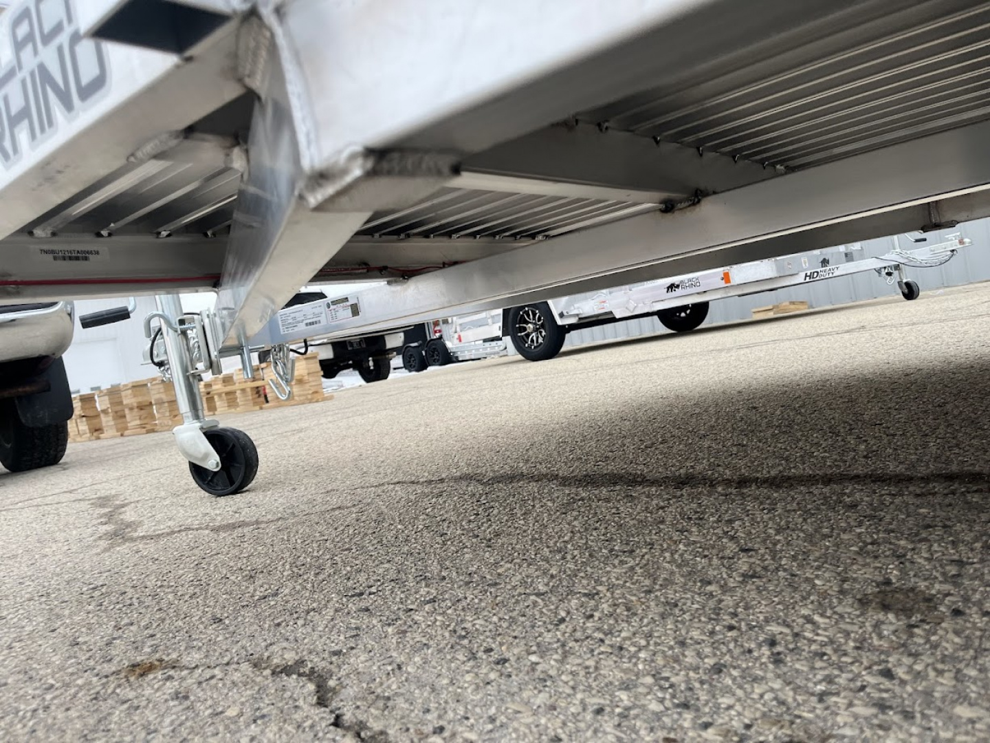 New 2026 Black Rhino Aluminum 6'x12' LSS612A (ATV / UTV / Side by Side / Golf Cart / Motorcycle) Utility Trailer