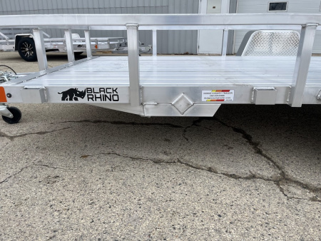 New 2026 Black Rhino Aluminum 6'x12' LSS612A (ATV / UTV / Side by Side / Golf Cart / Motorcycle) Utility Trailer