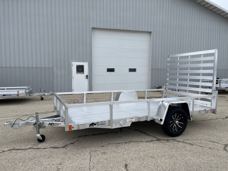 New 2026 Black Rhino Aluminum 6'x12' LSS612A (ATV / UTV / Side by Side / Golf Cart / Motorcycle) Utility Trailer