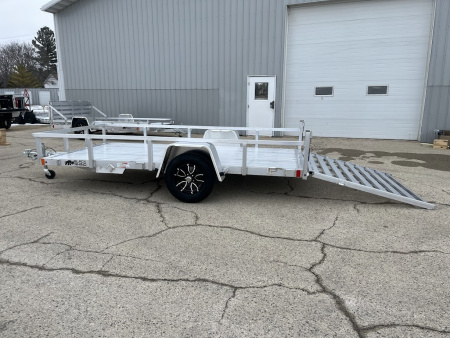 New 2026 Black Rhino Aluminum 6'x12' LSS612A (ATV / UTV / Side by Side / Golf Cart / Motorcycle) Utility Trailer