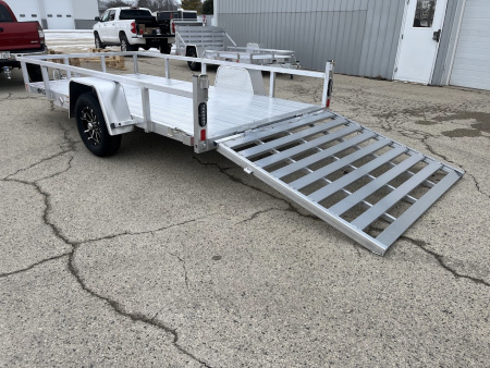 New 2026 Black Rhino Aluminum 6'x12' LSS612A (ATV / UTV / Side by Side / Golf Cart / Motorcycle) Utility Trailer