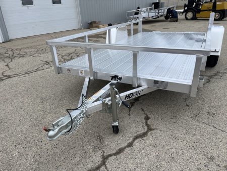 New 2026 Black Rhino Aluminum 6'x12' LSS612A (ATV / UTV / Side by Side / Golf Cart / Motorcycle) Utility Trailer