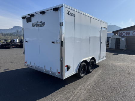 New 2026 ALCOM XPRESS 8.5x14 Aluminum Enclosed Trailer 7K GVWR