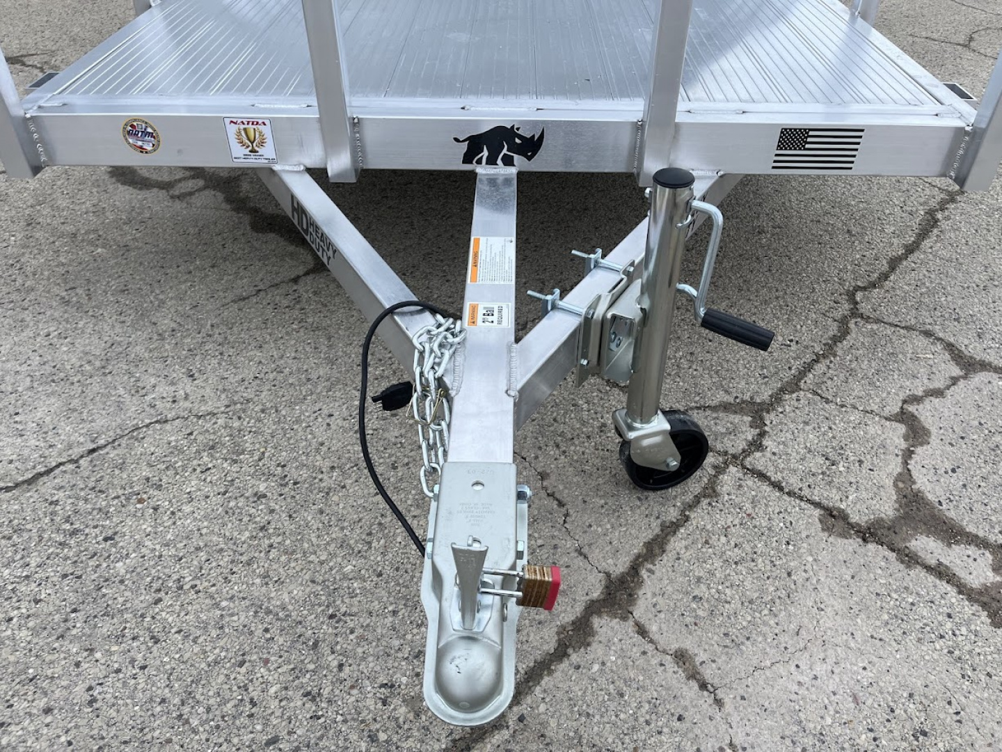 New 2026 Black Rhino Aluminum LSS612A 6'x12' w/ Bi-Fold Gate (ATV / UTV / Side by Side / Golf Cart / Motorcycle) Utility Trailer