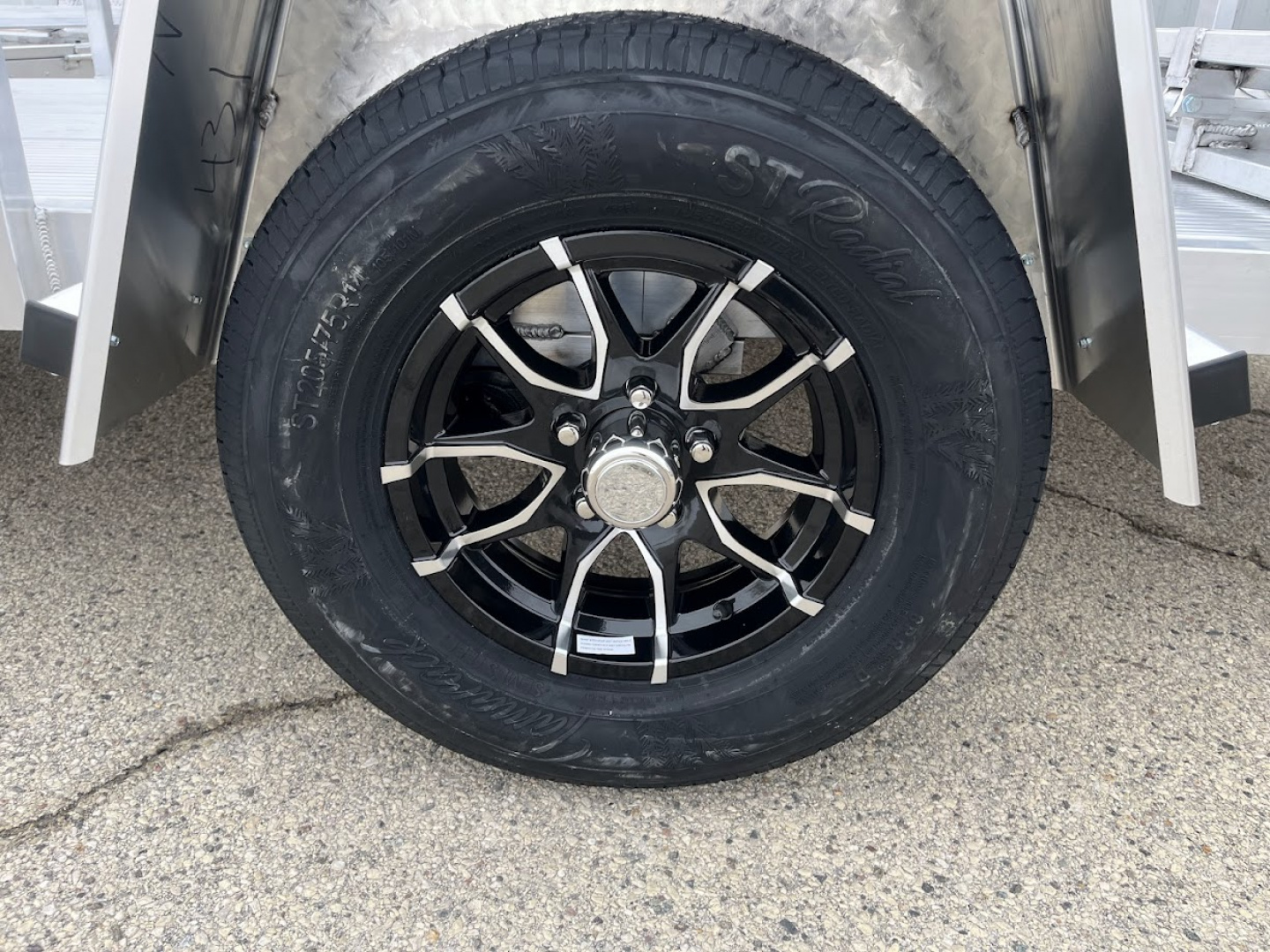 New 2026 Black Rhino Aluminum LSS612A 6'x12' w/ Bi-Fold Gate (ATV / UTV / Side by Side / Golf Cart / Motorcycle) Utility Trailer