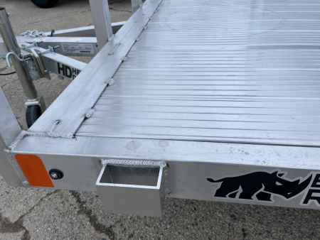 New 2026 Black Rhino Aluminum LSS612A 6'x12' w/ Bi-Fold Gate (ATV / UTV / Side by Side / Golf Cart / Motorcycle) Utility Trailer