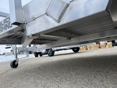 New 2026 Black Rhino Aluminum LSS612A 6'x12' w/ Bi-Fold Gate (ATV / UTV / Side by Side / Golf Cart / Motorcycle) Utility Trailer