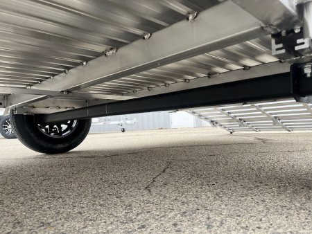 New 2026 Black Rhino Aluminum LSS612A 6'x12' w/ Bi-Fold Gate (ATV / UTV / Side by Side / Golf Cart / Motorcycle) Utility Trailer