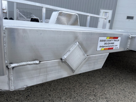 New 2026 Black Rhino Aluminum LSS612A 6'x12' w/ Bi-Fold Gate (ATV / UTV / Side by Side / Golf Cart / Motorcycle) Utility Trailer