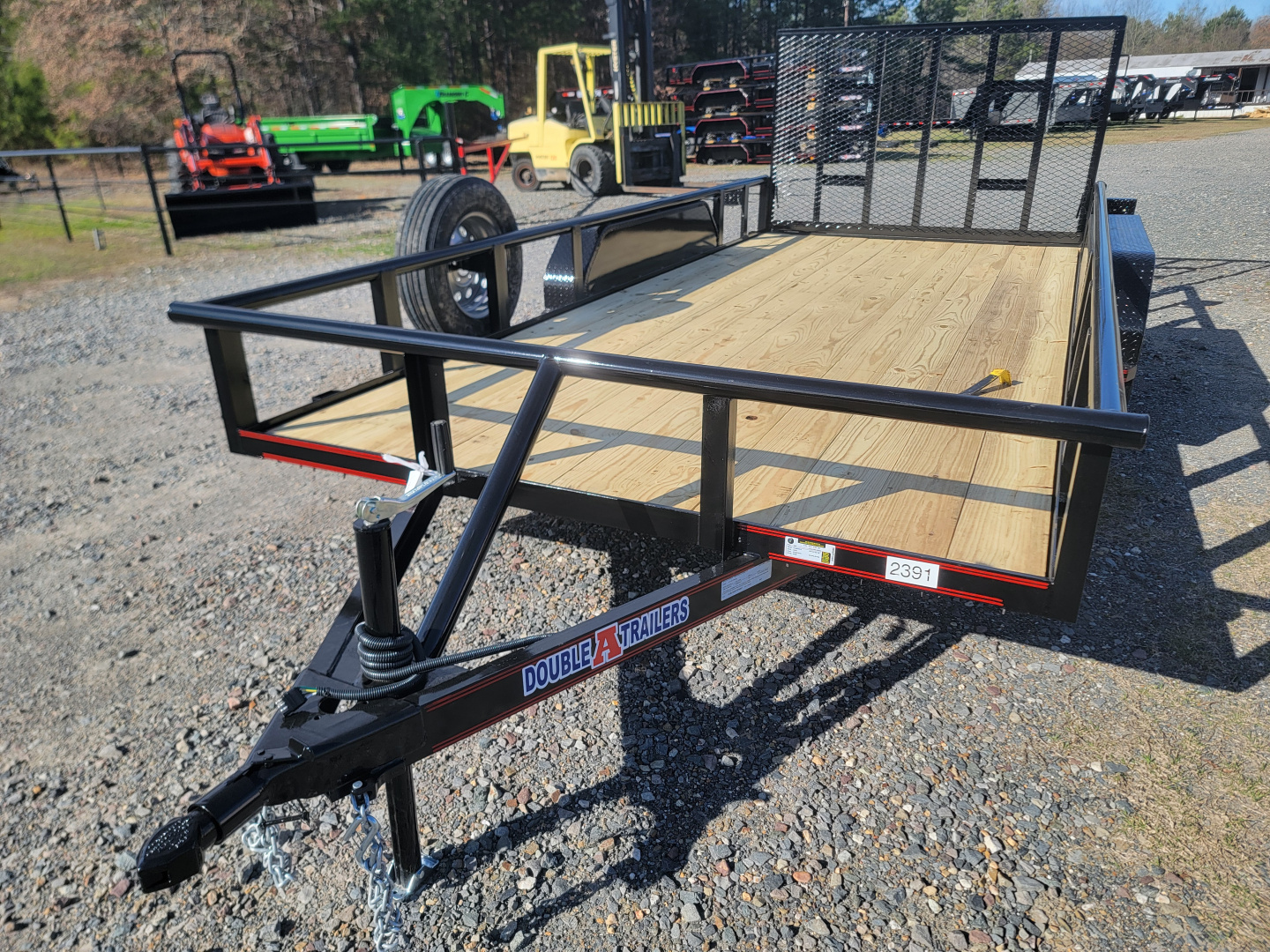 New 2026 Double A 16'x83" Tandem Axle Pipe Top w/ Tailgate Utility Trailer