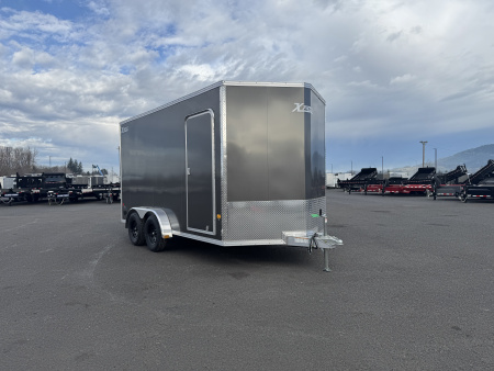 New 2026 ALCOM XPRESS 7.4x14 Aluminum Enclosed Trailer 7K GVWR