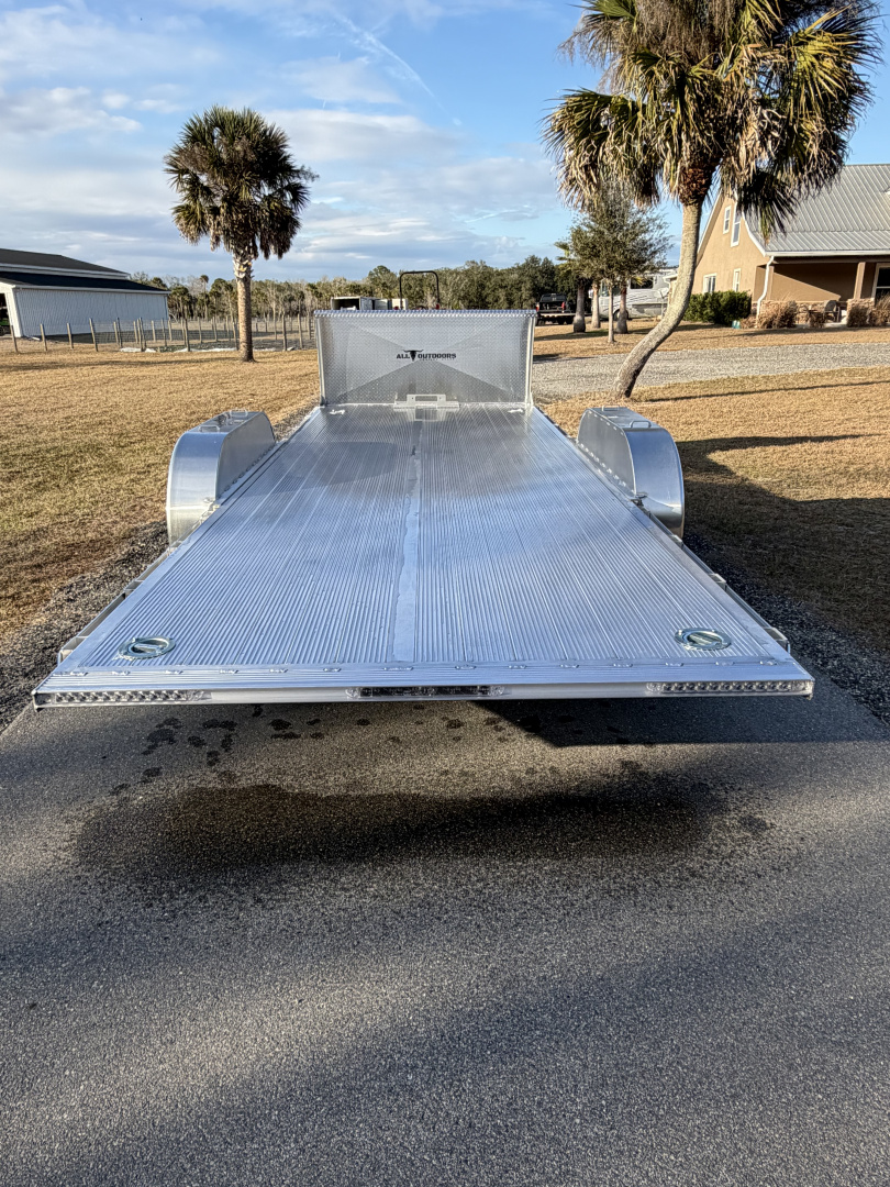 New 2026 H&H Trailers 10K Aluminum Electric Tilt Low Profile Speed Loader Car Hauler