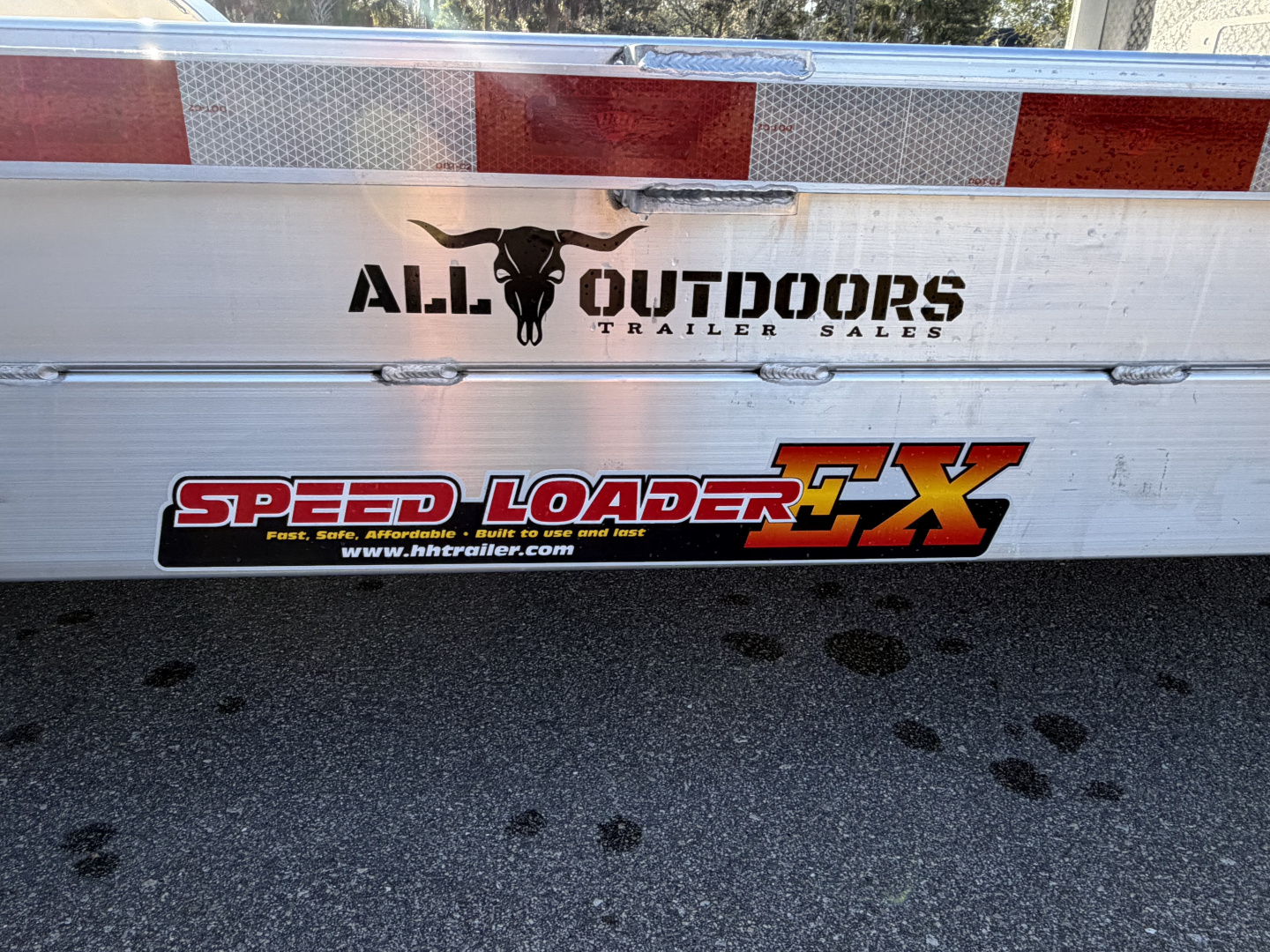 New 2026 H&H Trailers 10K Aluminum Electric Tilt Low Profile Speed Loader Car Hauler