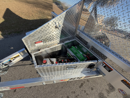 New 2026 H&H Trailers 10K Aluminum Electric Tilt Low Profile Speed Loader Car Hauler