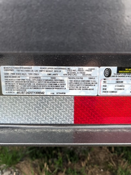 New 2026 Baseline HTL208 Tilt Trailer