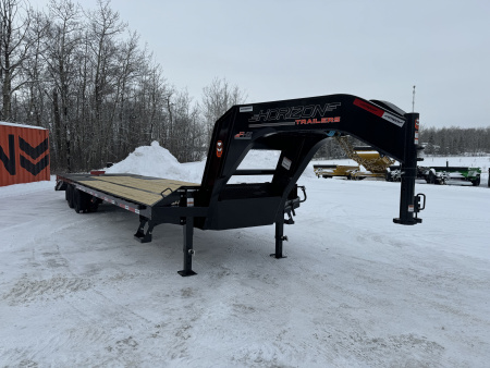 New 2026 Horizon Trailers FHZ 102''X 30' LOW-PRO GOOSE W/ MOUNTAIN RAMPS 25000 GVWR Flatbed Trailer