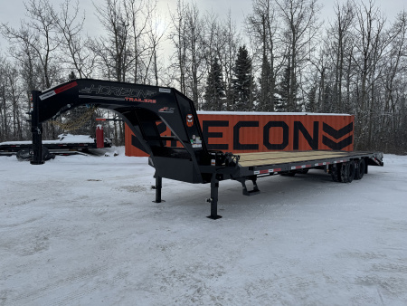New 2026 Horizon Trailers FHZ 102''X 30' LOW-PRO GOOSE W/ MOUNTAIN RAMPS 25000 GVWR Flatbed Trailer