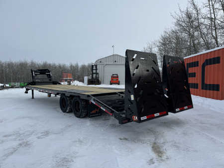 New 2026 Horizon Trailers FHZ 102''X 30' LOW-PRO GOOSE W/ MOUNTAIN RAMPS 25000 GVWR Flatbed Trailer