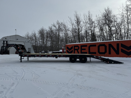 New 2026 Horizon Trailers FHZ 102''X 30' LOW-PRO GOOSE W/ MOUNTAIN RAMPS 25000 GVWR Flatbed Trailer