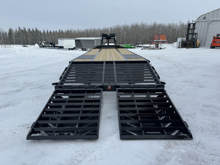 New 2026 Horizon Trailers FHZ 102''X 30' LOW-PRO GOOSE W/ MOUNTAIN RAMPS 25000 GVWR Flatbed Trailer