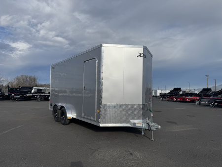 New 2026 ALCOM XPRESS 7.4x16 Aluminum Enclosed Trailer 7K GVWR