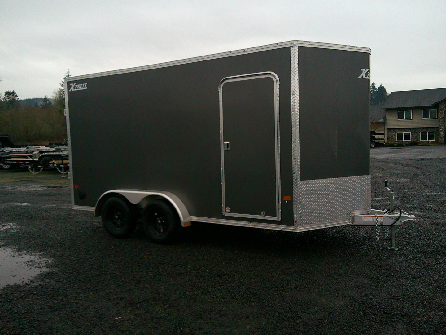 New 2026 ALCOM 7.4x14 7K Aluminum Cargo / Enclosed Trailer