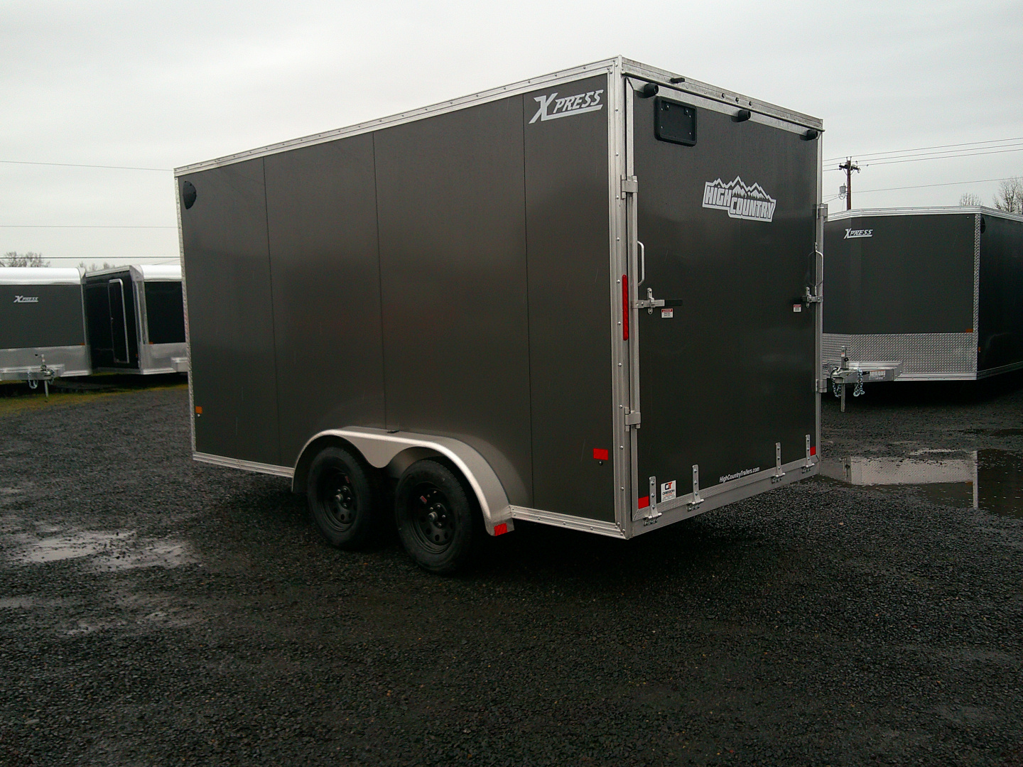 New 2026 ALCOM 7.4x14 7K Aluminum Cargo / Enclosed Trailer