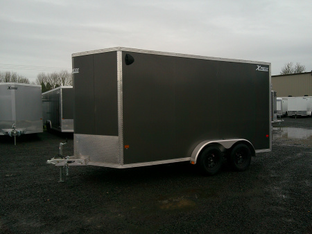 New 2026 ALCOM 7.4x14 Aluminum Cargo / Enclosed Trailer