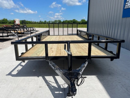 New 2026 DAVIDSON 83X18 TANDEM (2)AXLE PIPE TOP UTILITY W/36" GATE, DOVETAIL