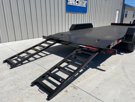 New 2026 DAVIDSON 83X20 TANDEM (2)AXLE STEEL FLOOR CAR HAULER W/5200# AXLES