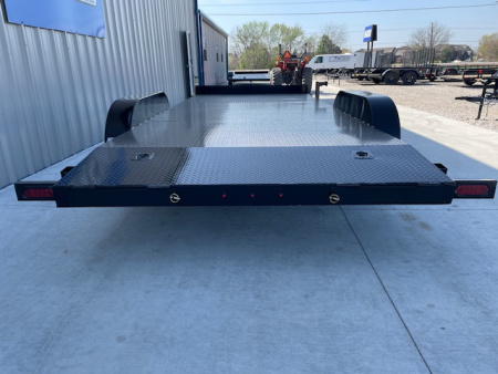 New 2026 DAVIDSON 83X20 TANDEM (2)AXLE STEEL FLOOR CAR HAULER W/5200# AXLES